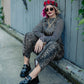 UNTAMED ENERGY LEOPARD DENIM OVERALLS