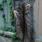 UNTAMED ENERGY LEOPARD DENIM OVERALLS