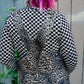 STILL EMO CHECKERED MESH TOP S-XL