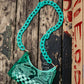 BACKSTAGE PASS CLEAR CONCERT BAG IN TOTALLY TURQUOISE