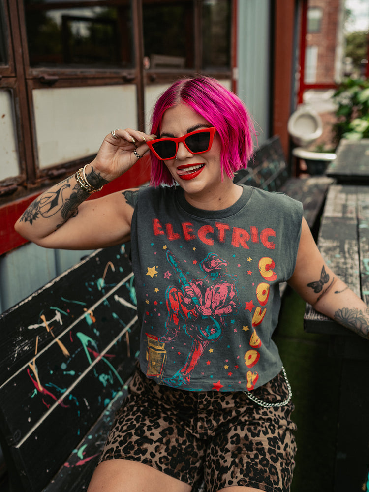 ELECTRIC COWBOY GRAPHIC MUSCLE TANK