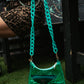 BACKSTAGE PASS CLEAR CONCERT BAG IN TOTALLY TURQUOISE