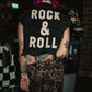 GOOD VIBES ONLY DISTRESSED DENIM VEST IN ROCK & ROLL