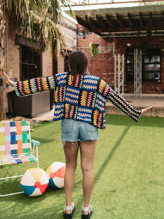 DO NOT DISTURB CROCHET CARDIGAN