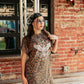 TURN IT UP LEOPARD T-SHIRT DRESS