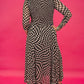 LADY LUCK CHECKERED MESH DRESS
