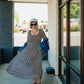 LADY LUCK CHECKERED MESH DRESS