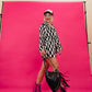 DOPAMINE QUEEN CHECKERED PLISSE SET