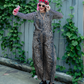 UNTAMED ENERGY LEOPARD DENIM OVERALLS