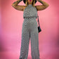 MEET ME IN THE CITY CHECKERED JUMPSUIT