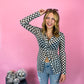 *JUST RESTOCKED!* DREAMING OUT LOUD CHECKERED MESH TOP