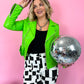 MAKE A STATEMENT LUXE MOTO JACKET IN APPLE GREEN