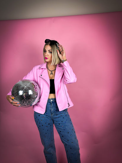 Bubblegum pink jacket sale