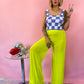 WALK THIS WAY WIDE LEG PANTS in *Lime Punch*