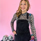 GIRL NEXT DOOR DENIM OVERALL DRESS