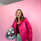 FLAVOR OF THE WEEK MOTO JACKET IN PINK FROSTING
