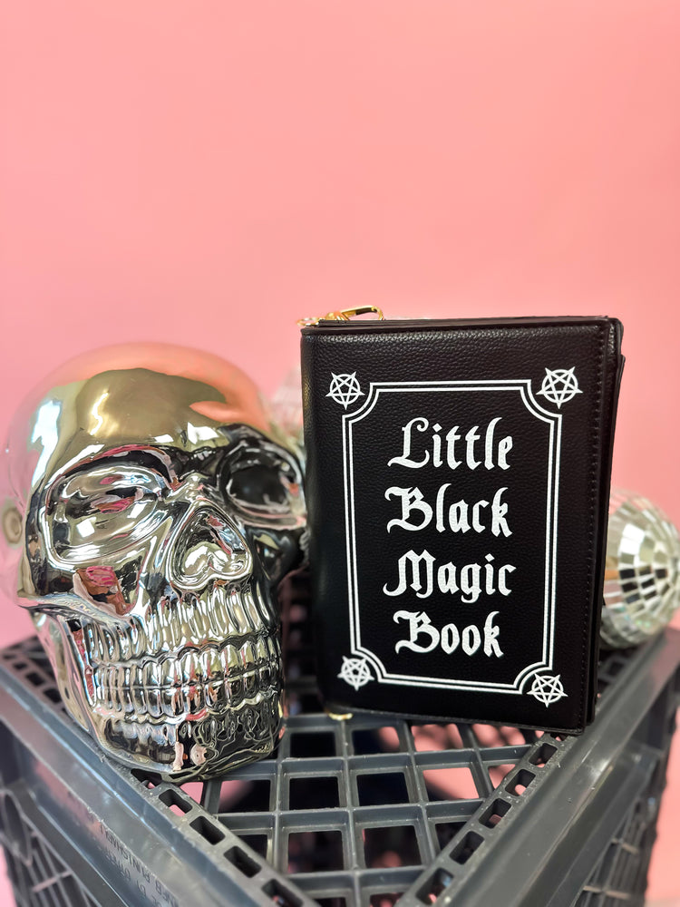 LITTLE BLACK MAGIC BOOK HANDBAG