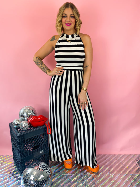 OUT OF OFFICE WIDE LEG JUMPSUIT