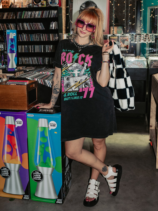 ROCK & ROLL ENERGY TSHIRT DRESS