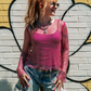 WATCH ME SHINE MESH TOP