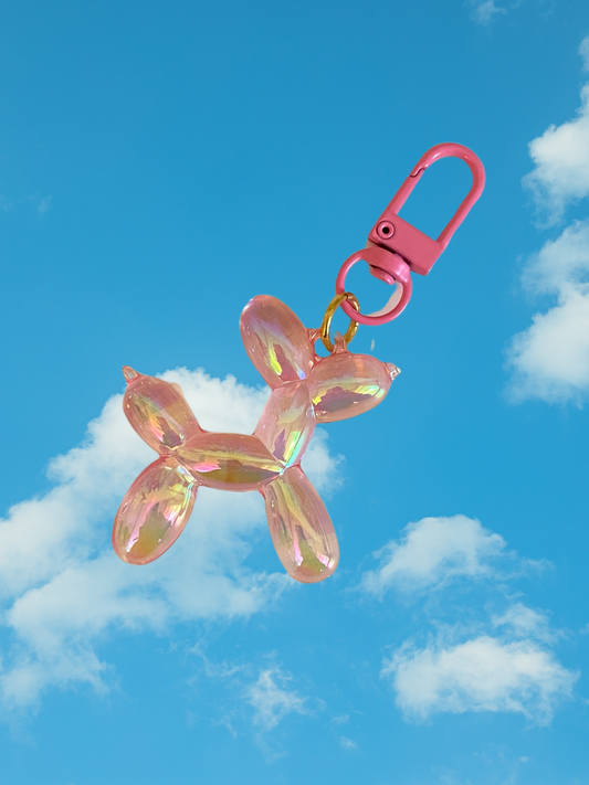 ALORA EDEN EXCLUSIVE: BALLOON ANIMAL BAG CHARM IN PINK
