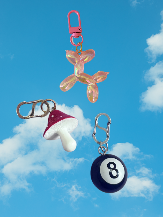 ALORA EDEN EXCLUSIVE: BALLOON ANIMAL BAG CHARM IN PINK