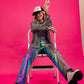 LOST IN SPACE METALLIC LEATHER PANTS