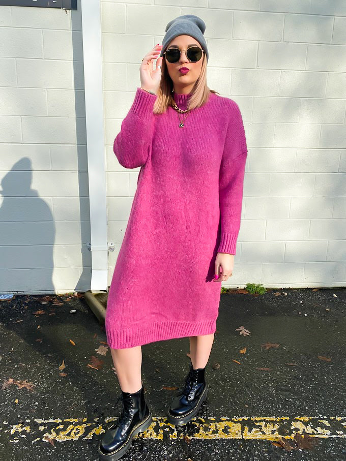 ON THE MOVE SWEATER DRESS