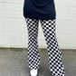 QUEEN OF COOL CHECKERED FLARE PANTS *S-XXXL!*