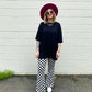 QUEEN OF COOL CHECKERED FLARE PANTS *S-XXXL!*