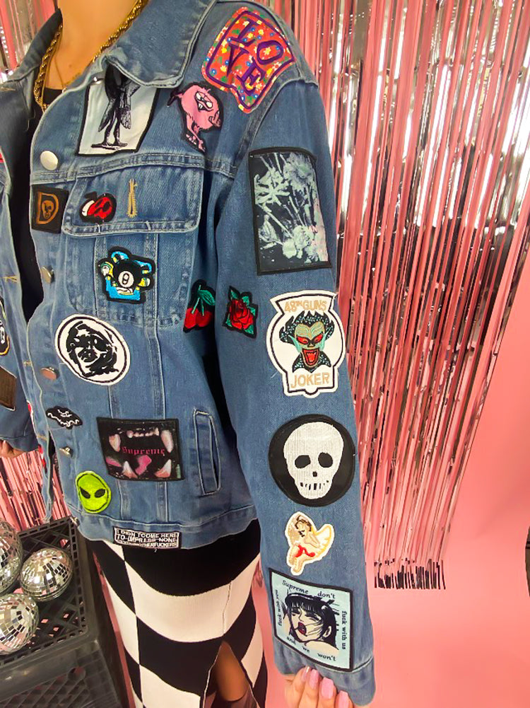 STAY WEIRD LUXE DENIM TRUCKER JACKET