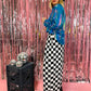 STYLE ICON CHECKERED WIDE LEG TROUSERS *S-XL!*