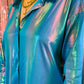 ELECTRIC NIGHTS METALLIC BUTTON UP