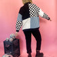 LATE NIGHT TALKING MIXED MEDIA JACKET S-3XL
