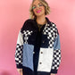 LATE NIGHT TALKING MIXED MEDIA JACKET S-3XL