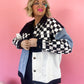 LATE NIGHT TALKING MIXED MEDIA JACKET S-3XL