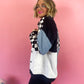 LATE NIGHT TALKING MIXED MEDIA JACKET S-3XL