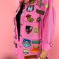 NO BAD VIBES PATCHED OUT LUXE JACKET *JUST RESTOCKED!*