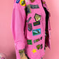 NO BAD VIBES PATCHED OUT LUXE JACKET *JUST RESTOCKED!*