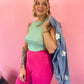 MIXTAPE CHECKERED PRINT CROP TOP *S-XL!*