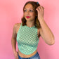 MIXTAPE CHECKERED PRINT CROP TOP *S-XL!*