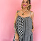 MEET ME BACKSTAGE CHECKERED WIDE LEG JUMPSUIT *JUST RESTOCKED!*
