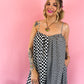 MEET ME BACKSTAGE CHECKERED WIDE LEG JUMPSUIT *JUST RESTOCKED!*