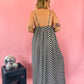 MEET ME BACKSTAGE CHECKERED WIDE LEG JUMPSUIT *JUST RESTOCKED!*