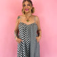 MEET ME BACKSTAGE CHECKERED WIDE LEG JUMPSUIT *JUST RESTOCKED!*